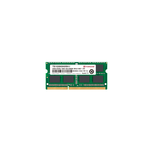 Transcend TS1GSK64V6H-I DDR3-1600 Unbuffered SO-DIMM - Image 1